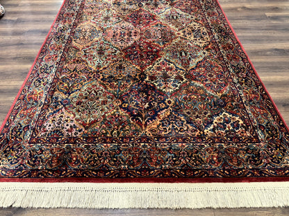 Karastan Kirman Wool Rug Multicolor Panel No 717 5.9 X 9 Original 700 Series