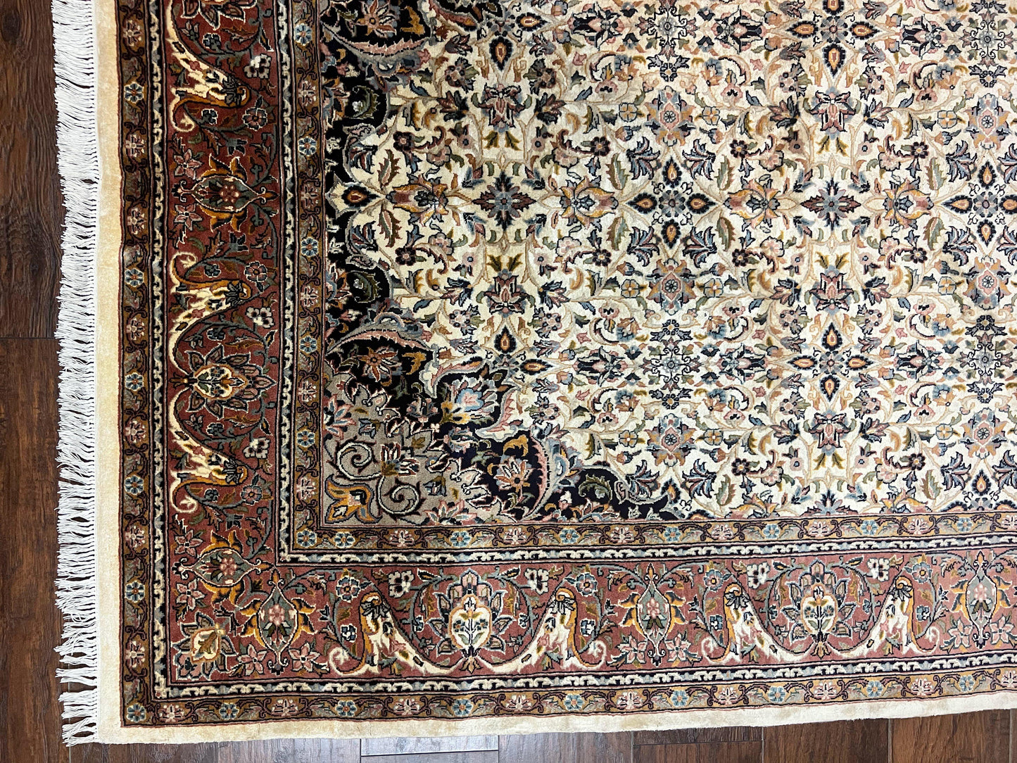 Premium Handmade Wool Persian Rug 5x8 Vintage Floral Allover Oriental Carpet