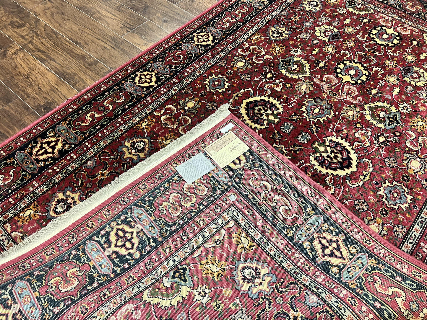 Karastan Williamsburg Herati Wool Rug 6x9 Vintage Persian Area Carpet Wool Pile