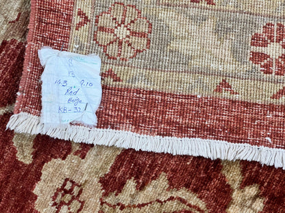 Handmade Persian Rug 10x14 Pak Sultanabad Mahal Chobi Floral Wool Oriental Vintage Carpet