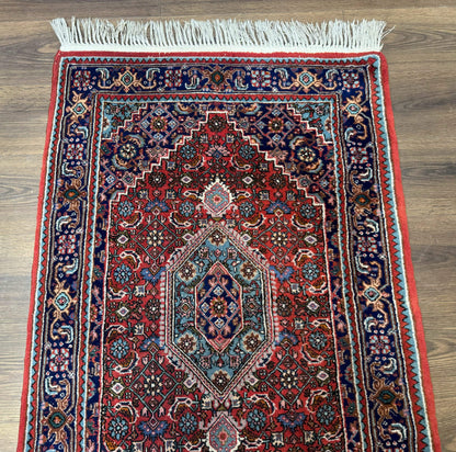 Indo Persian Bidjar Runner Rug 3 x 18.6 Wool Long Oriental Carpet