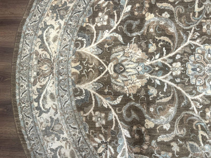 Karastan Rug Euphoria Round 8x8 Ft Indo Mahal Design Contemporary