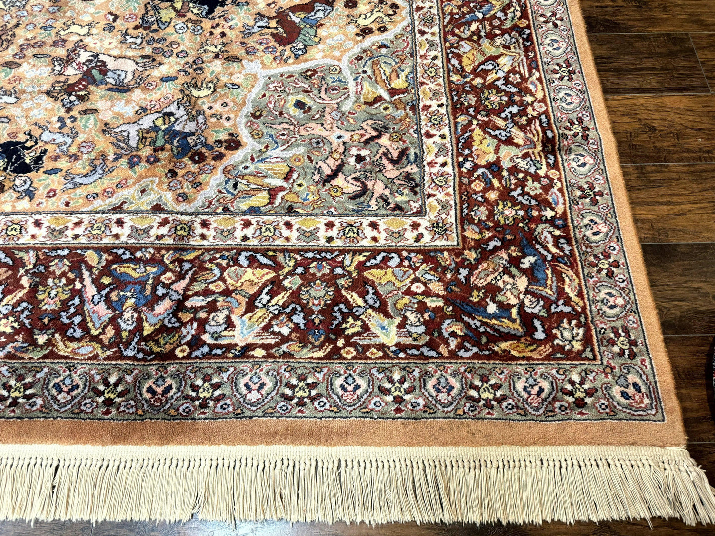 Karastan Rug 10x14 Persian Hunting Wool Pile Vintage Power Loomed In USA