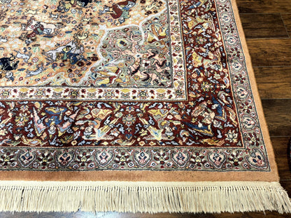 Karastan Rug 10x14 Persian Hunting Wool Pile Vintage Power Loomed In USA