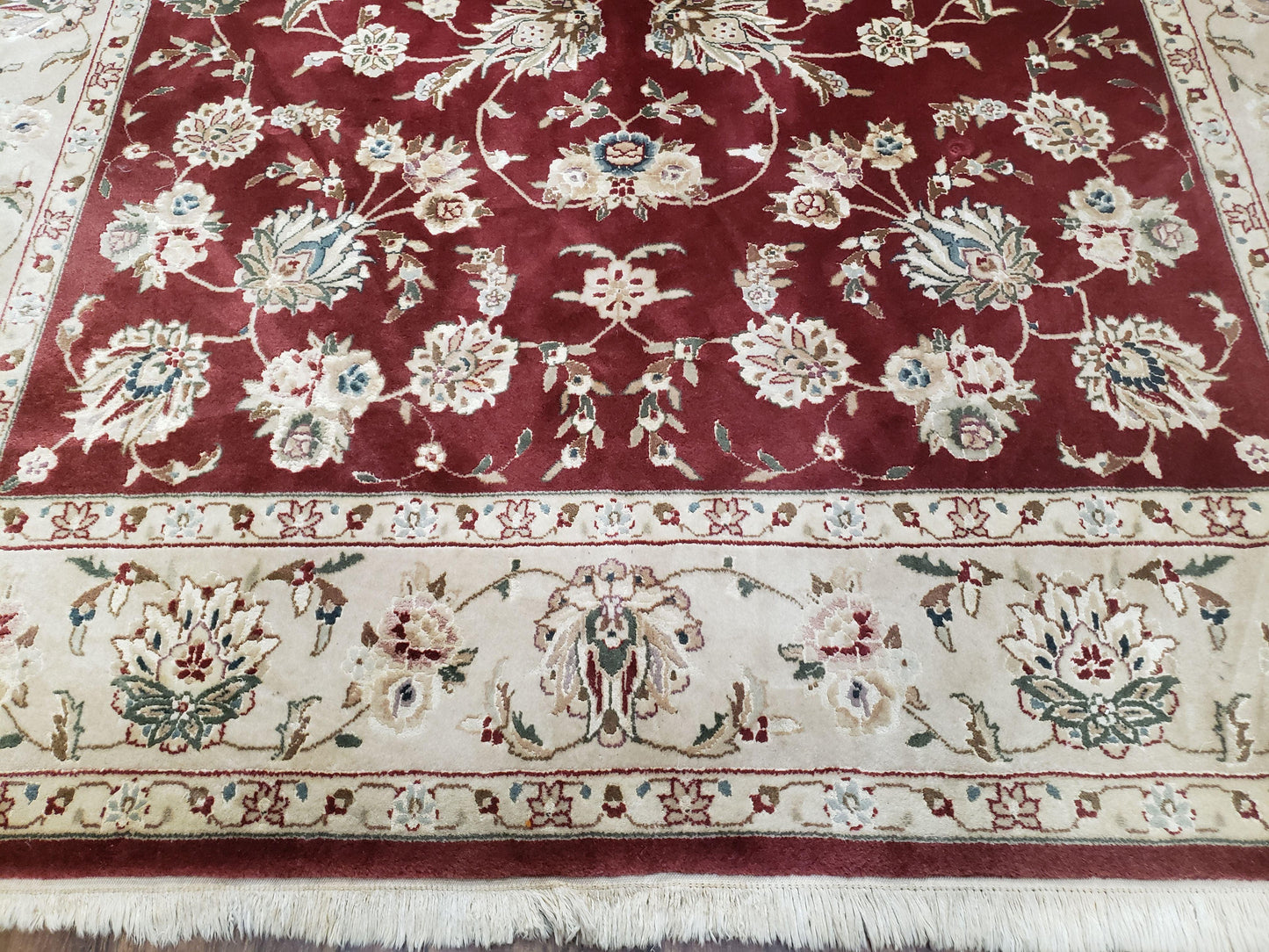 Maroon Beige Rug