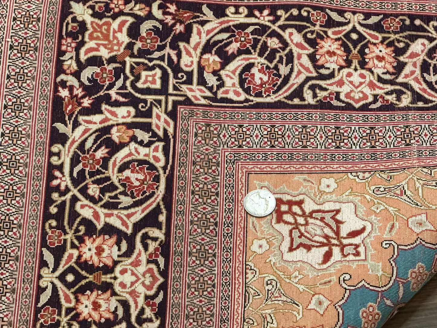 Persian Qum Silk Rug 3x5 Extremely Fine 780 KPSI Signed And Rare