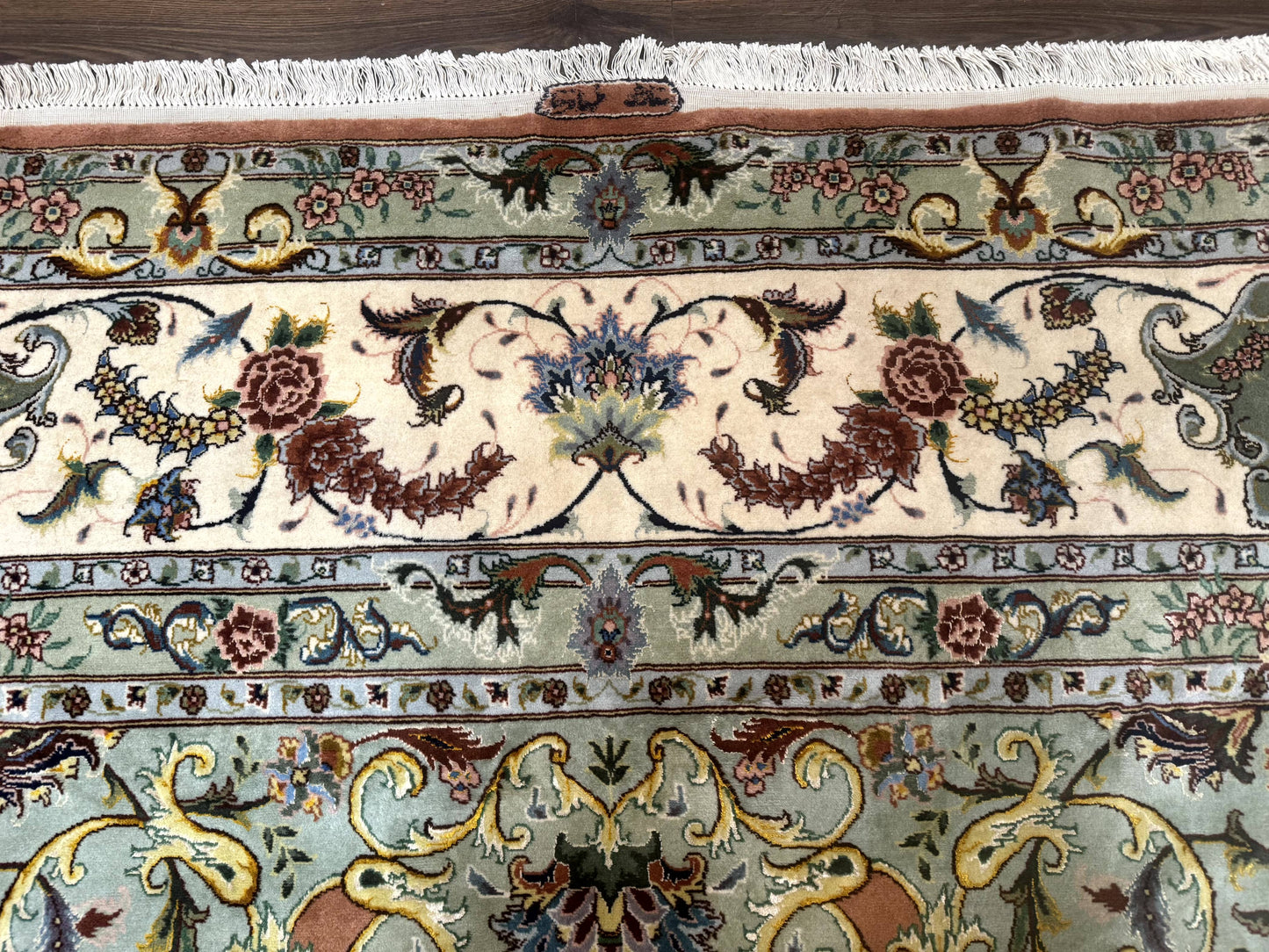 Persian Tabriz Rug Palace Size 12x17 Medallion Carpet Fine 250 KPSI Stunning