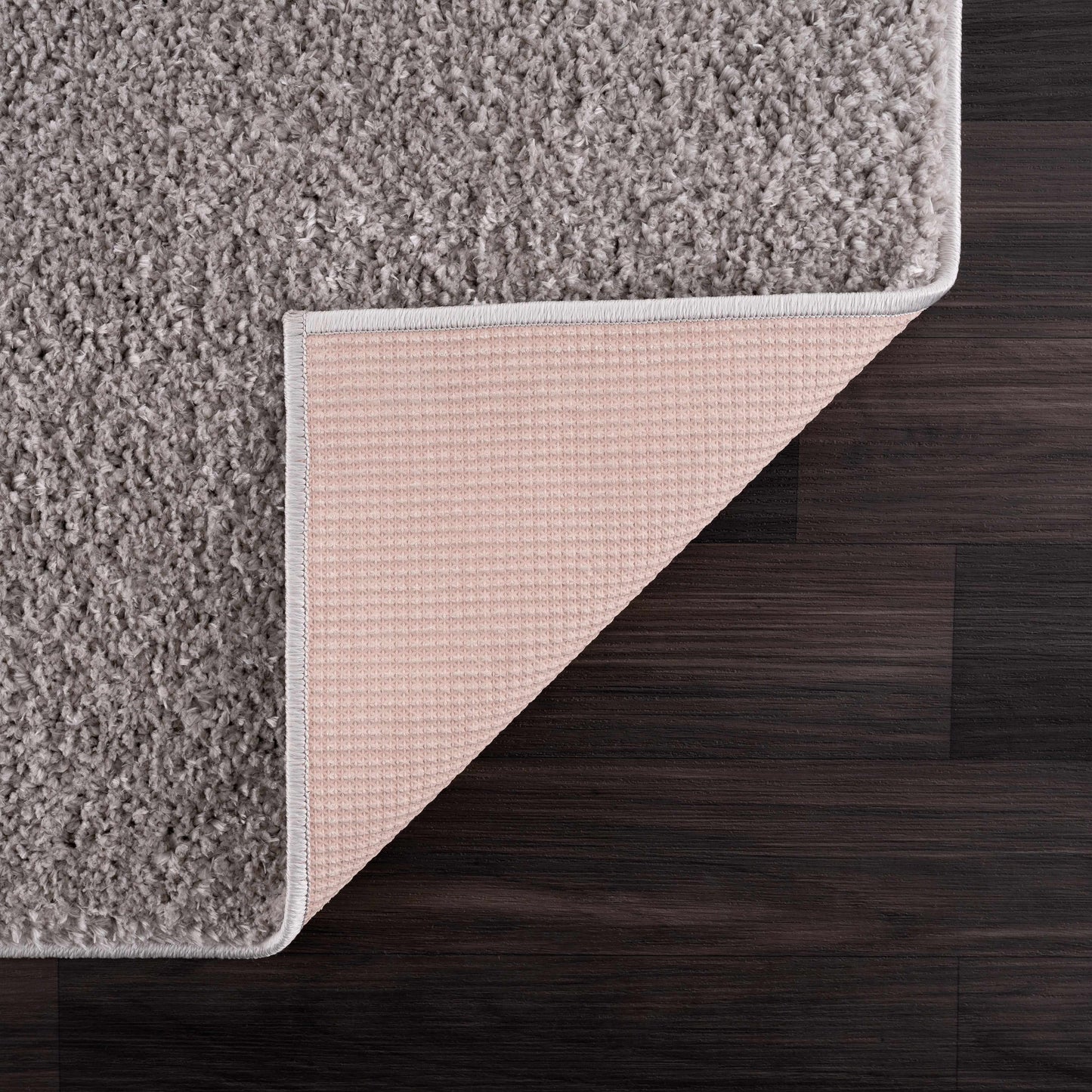 Gray Shag Rug - Washable Judy Collection for Cozy Home Decor