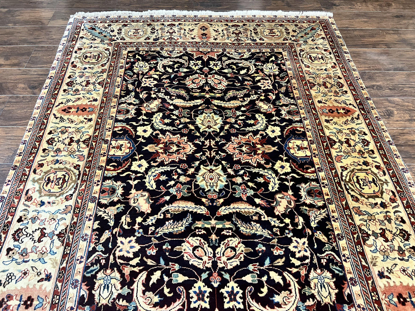 Indo Persian Rug Hand Knotted Wool 5x15 Vintage Floral Oriental Runner