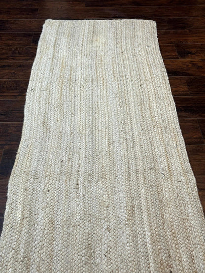 Modern Jute Runner Rug For Hallway And Kitchen Farmhouse Decor Light Durable