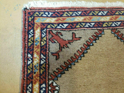 Persian Sarab Runner Rug 2x11 Antique Tribal Hand Made Camel Hair