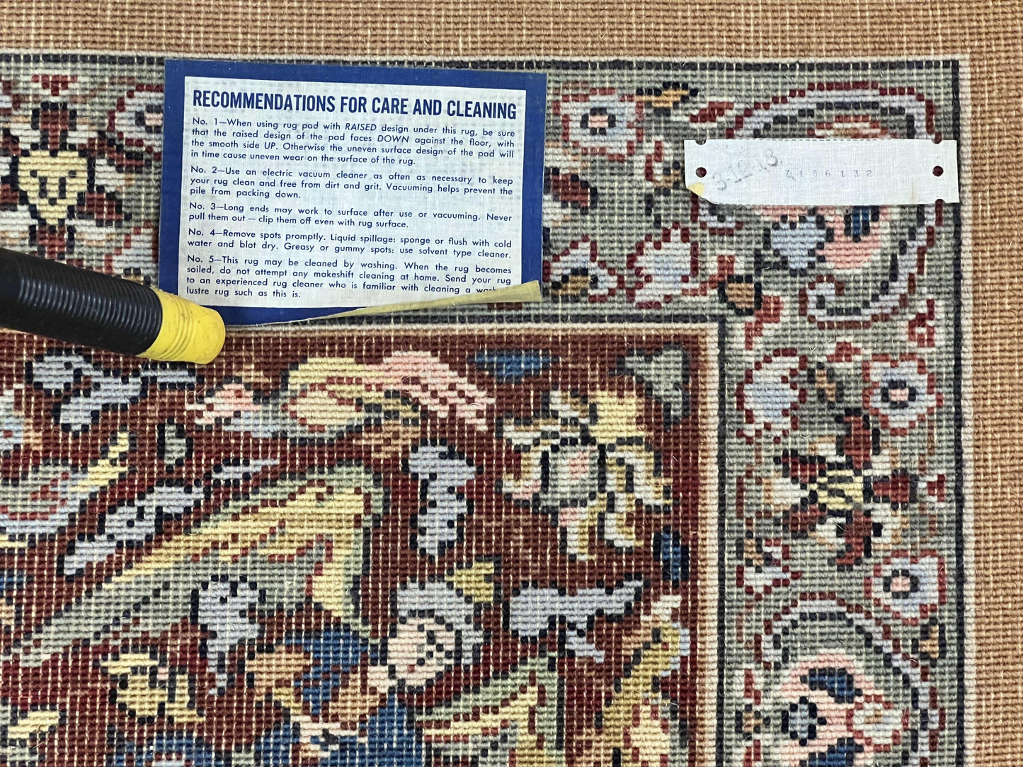 Vintage wool carpet