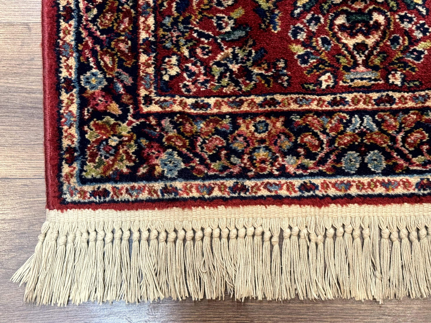 Karastan Red Sarouk Runner Rug 2.6x8.6 Wool Vintage Original 700 Series Number 785