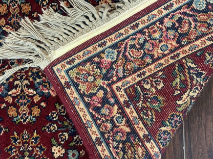 Karastan Rug Red Sarouk Wool Pile 2.6x4 Vintage 700 Series Number 785