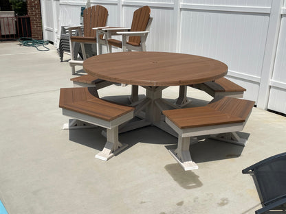 Round patio table