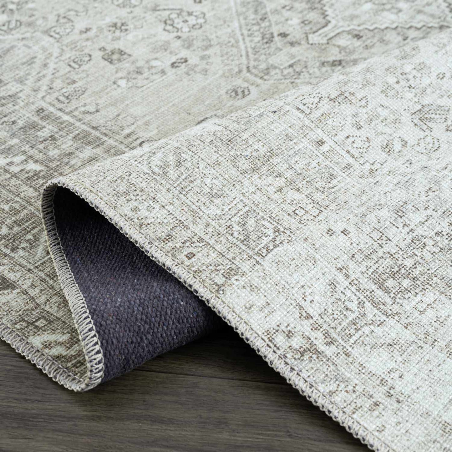 Sage Washable Flat Pile Rug - Cozy Home Decor Accent