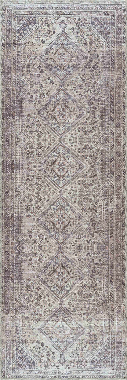 Washable Tan Flat Pile Rug - Cozy Home Decor Accent