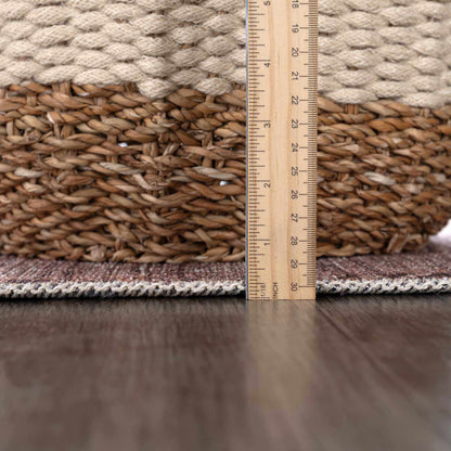 Barny Brown neutral brown rug