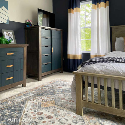 Modern flat pile rug design