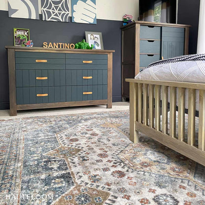 Modern flat pile rug design