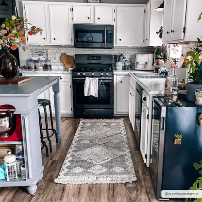 Bohemian Area Rug - High-Low Rustic Design for Cozy Home Décor