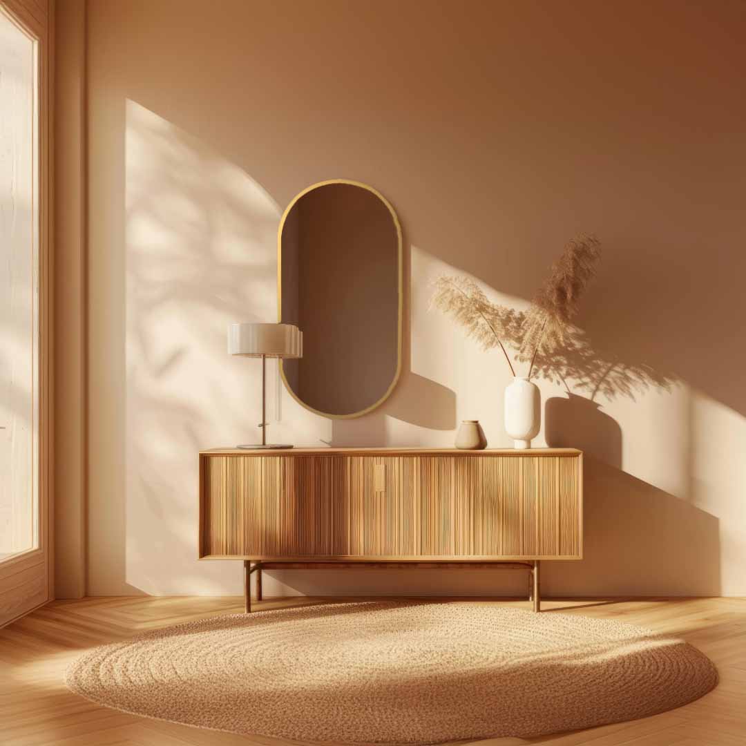 Capsule Shaped Mirror