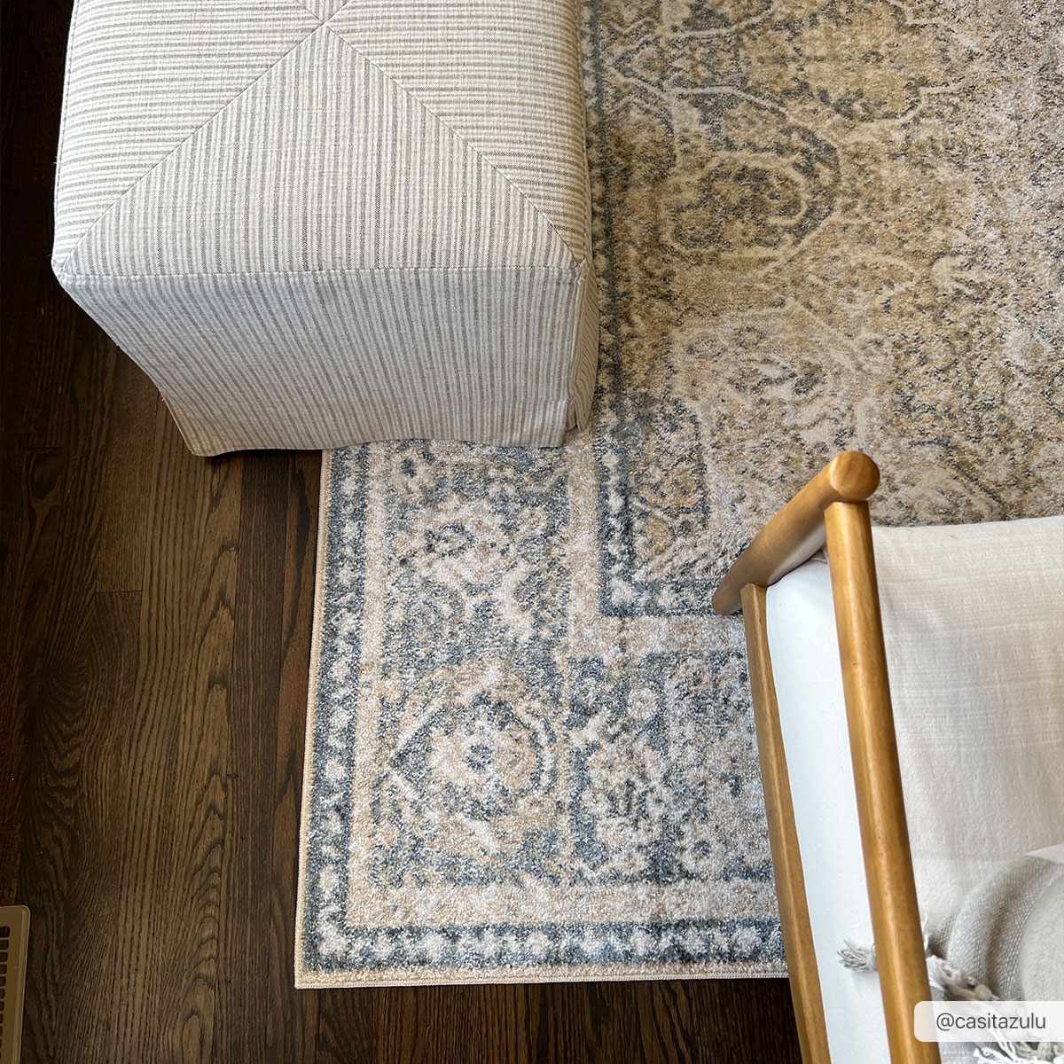 Washable Flat Pile Area Rug - Soft Durable Stylish Rug for Any Room