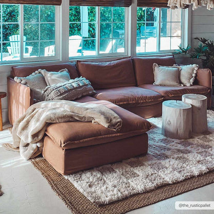 Light Brown Checkered Area Rug - Cozy Home Decor Accent