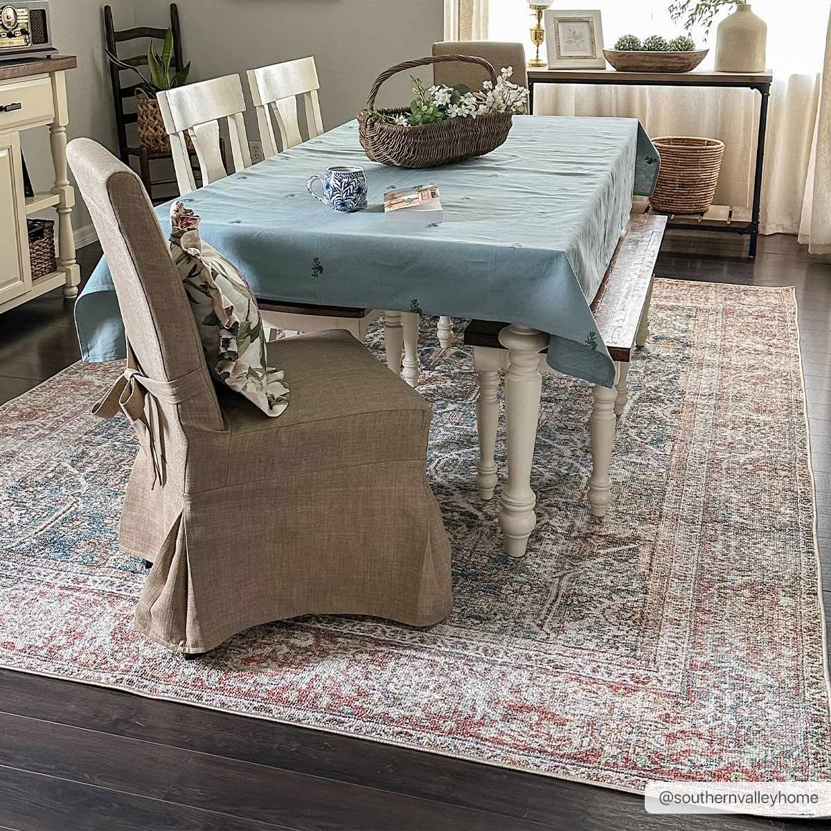Non-Slip Washable Area Rug - Durable Stylish Home Decor