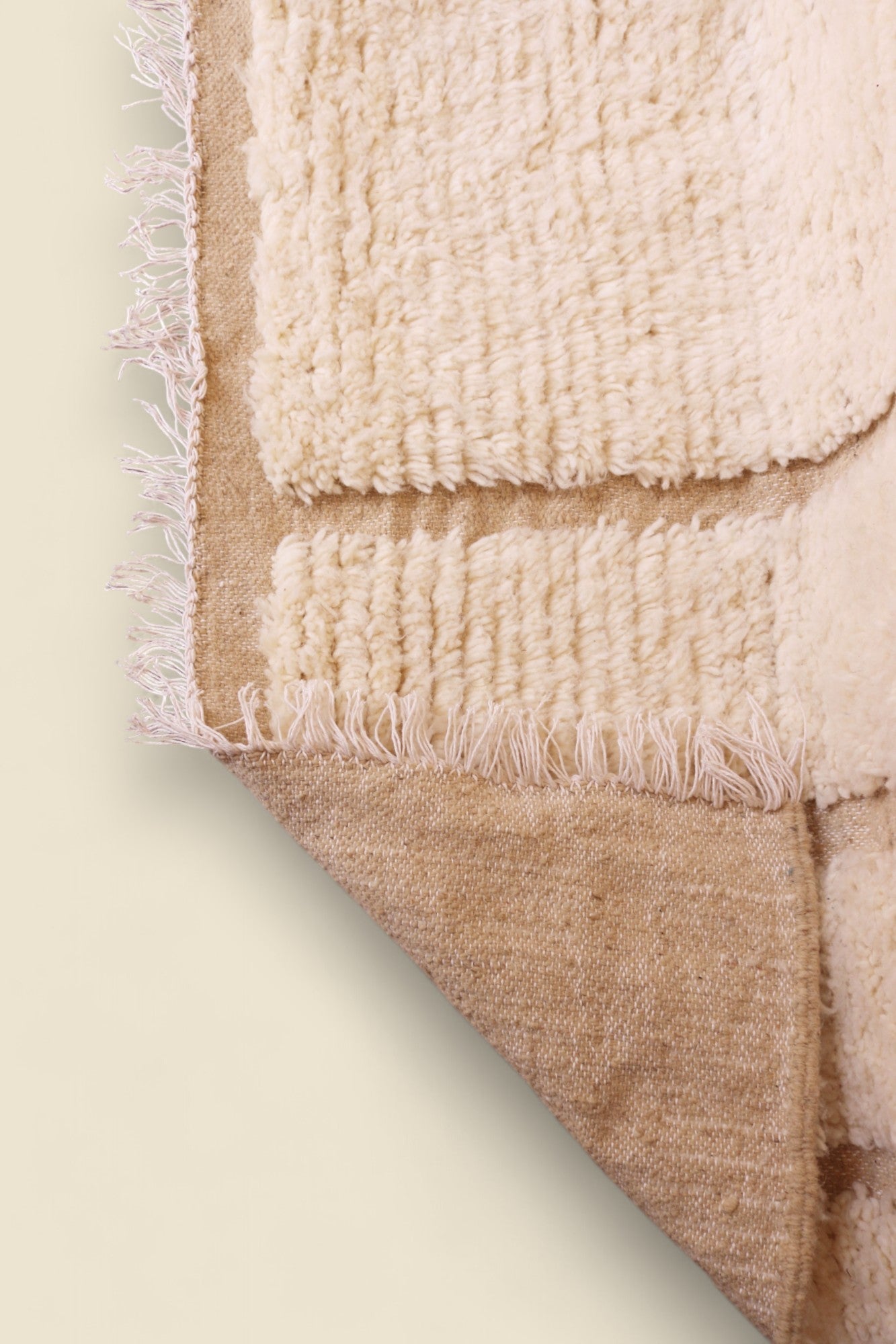 Ayla Berber Moroccan Rug – Handwoven Cream Wool Area Rug