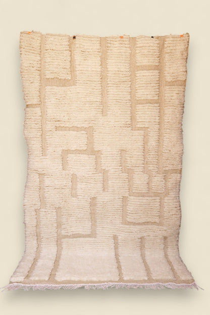 Ayla Berber Moroccan Rug – Handwoven Cream Wool Area Rug