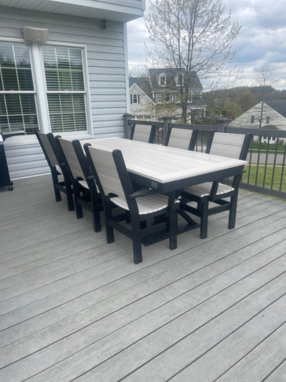 Outdoor Canyon Dining Chair HDPE All Weather Durable Outdoor Patio Seating For Year Round Comfort