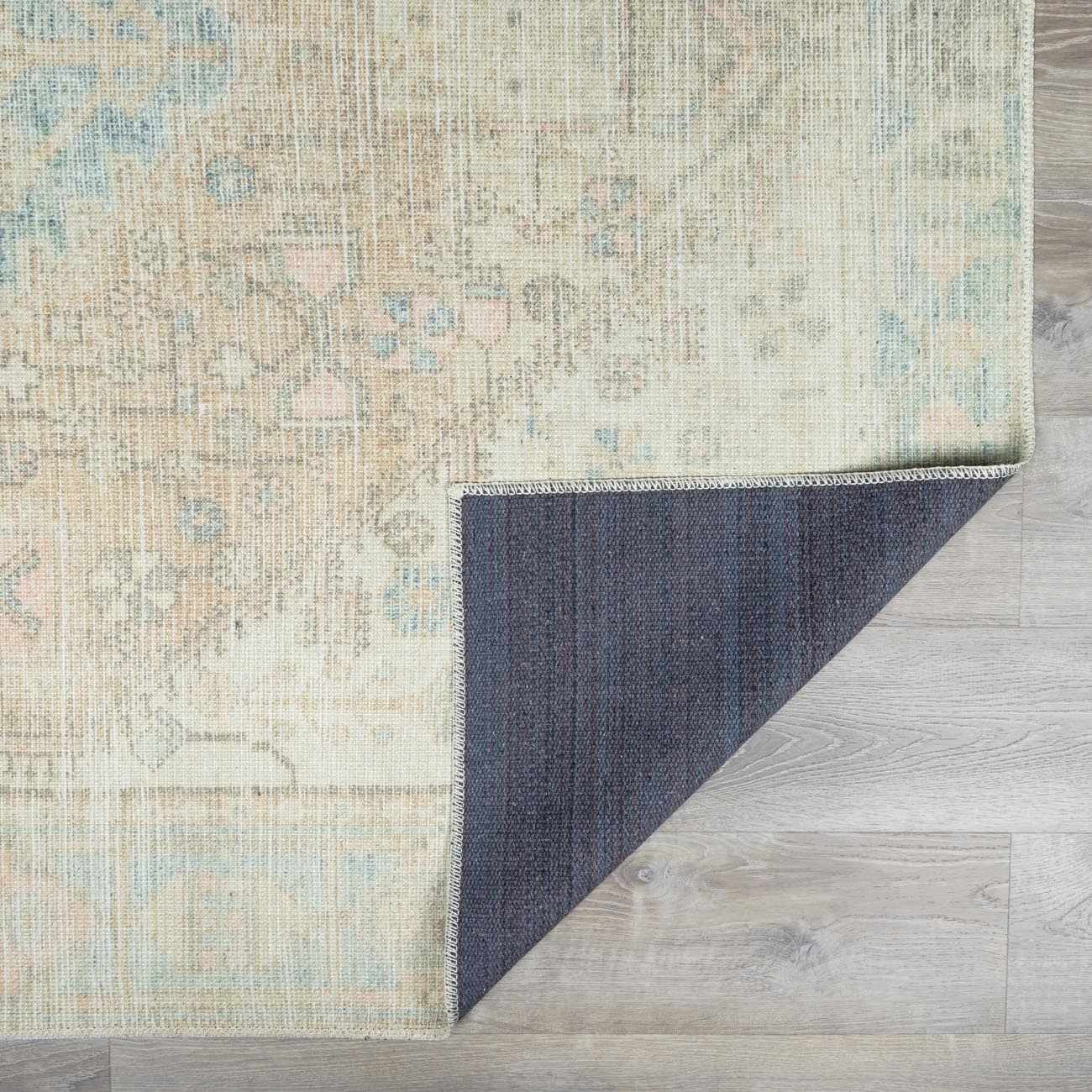 Vintage Washable Area Rug - Soft Durable Home Décor