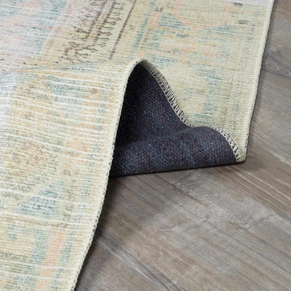 Vintage Washable Area Rug - Soft Durable Home Décor