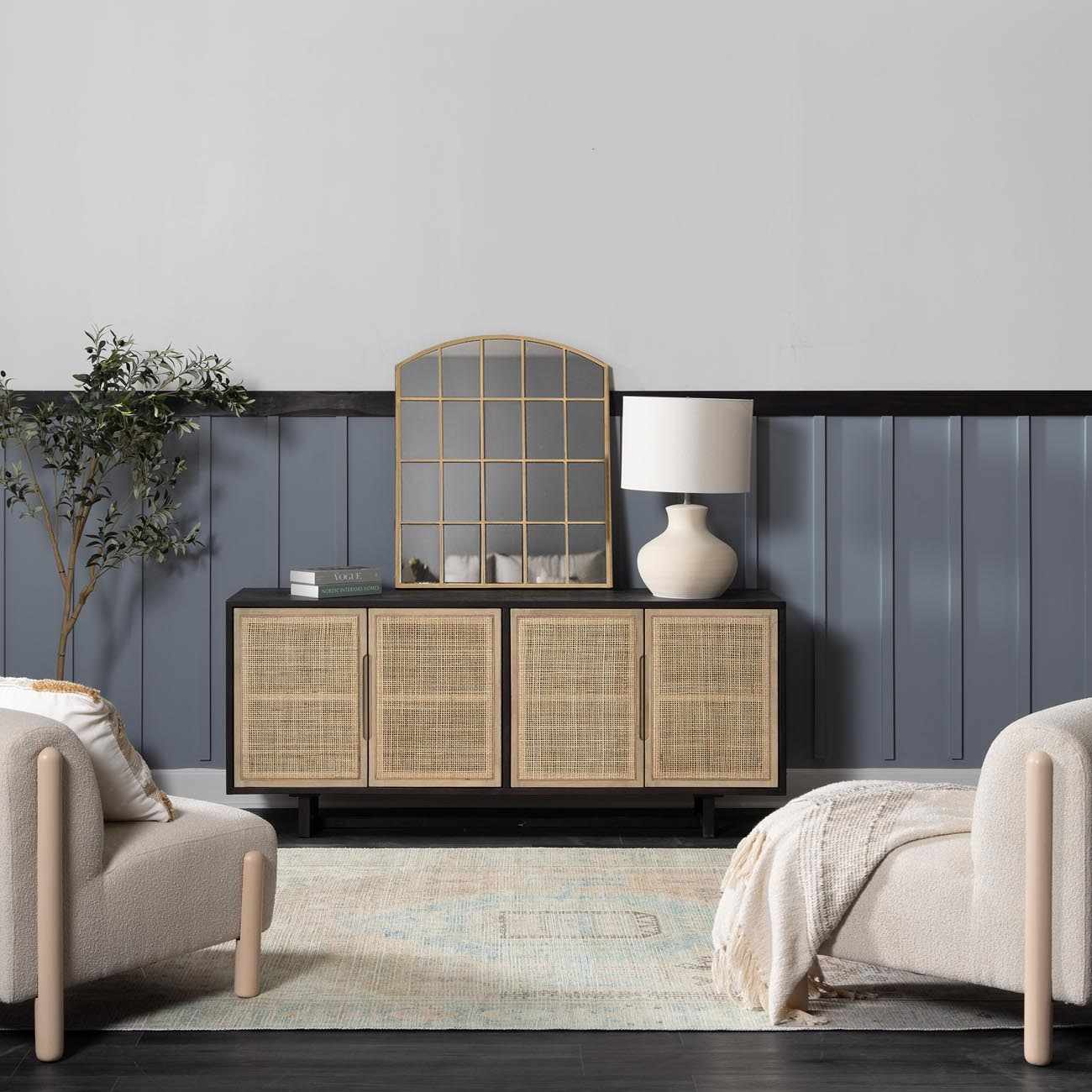 Vintage Washable Area Rug - Soft Durable Home Décor