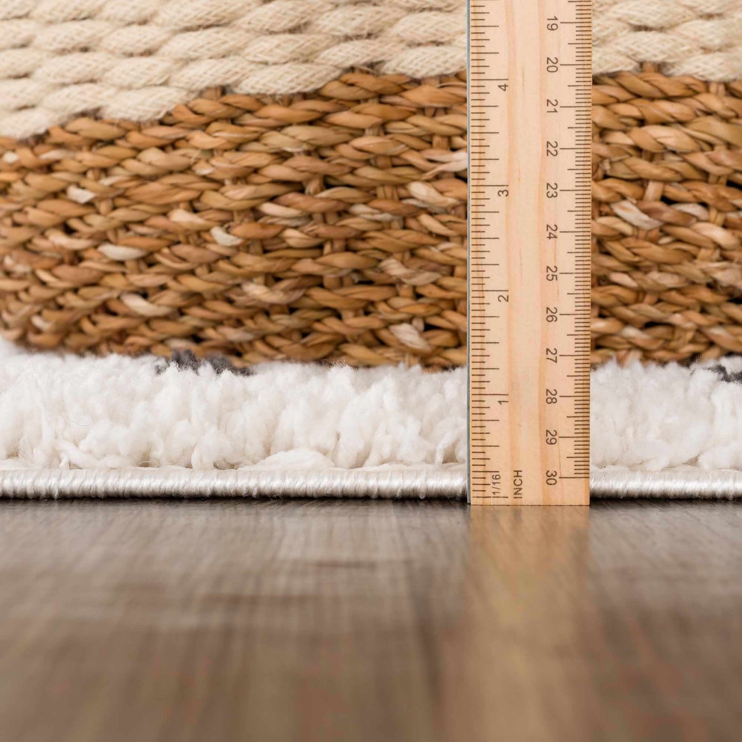 Plush Black and White Dotted Area Rug - Cozy Home Décor Accent