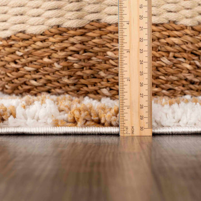 Mustard Ivory Checkered Area Rug - Stylish Home Décor Accent