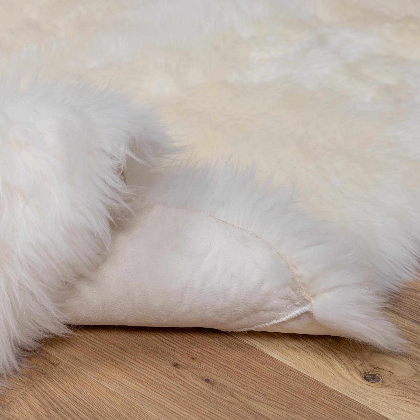 Soft White Sheepskin Rug - Premium Cozy Home Décor