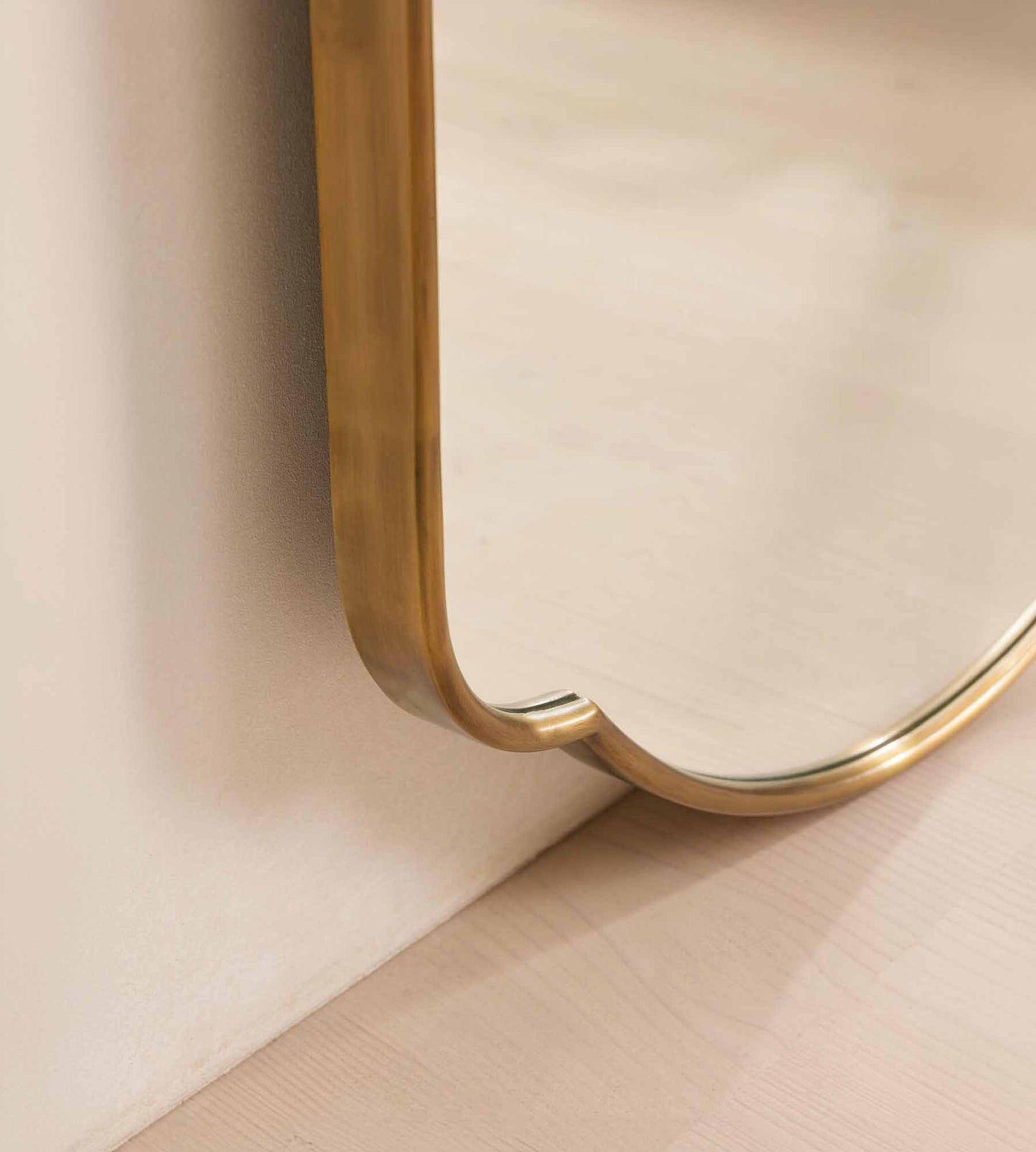 Handcrafted silver wall mirror