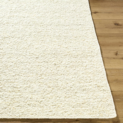 Off-White Wool Area Rug - Elegant Soft Versatile Home Decor