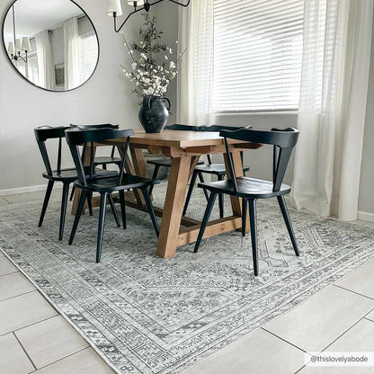 Sage Washable Flat Pile Rug - Cozy Home Decor Accent