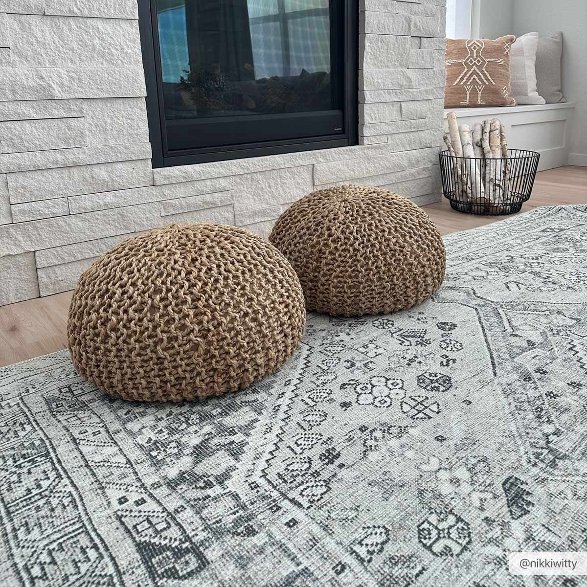 Sage Washable Flat Pile Rug - Cozy Home Decor Accent