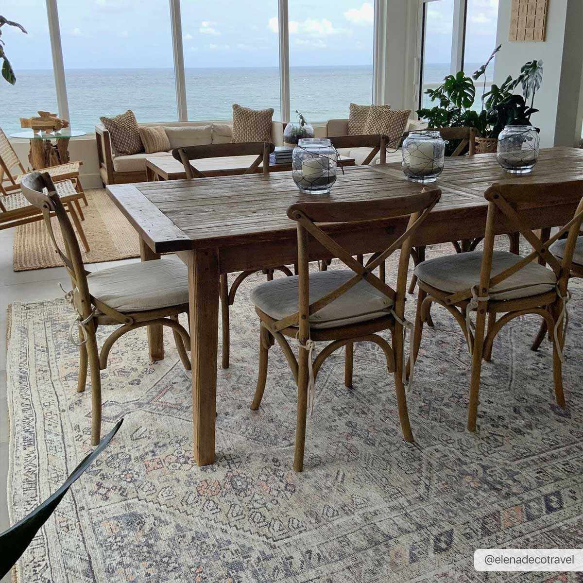 Washable Tan Flat Pile Rug - Cozy Home Decor Accent