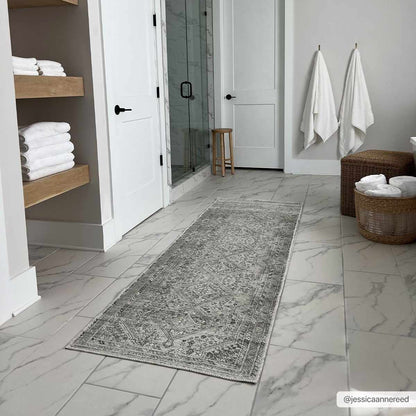 Sage Washable Flat Pile Rug - Cozy Home Decor Accent