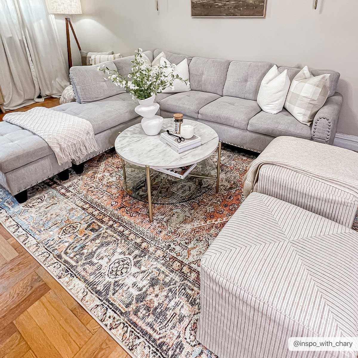 Non-Slip Washable Area Rug - Stylish Durable Home Decor