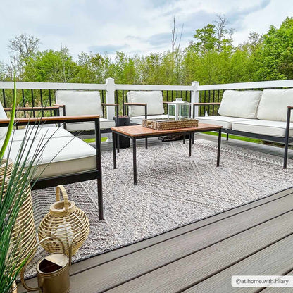 Beige charcoal Areli rug