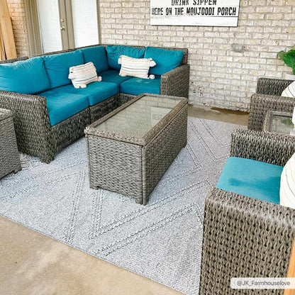 Beige and Gray Area Rug - Stylish Soft Versatile Home Décor