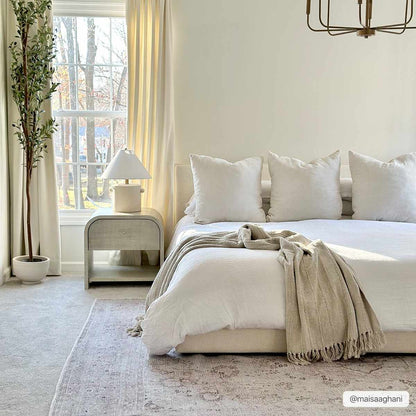 Vintage Washable Flat Pile Rug - Timeless Bethany Design for Home Decor