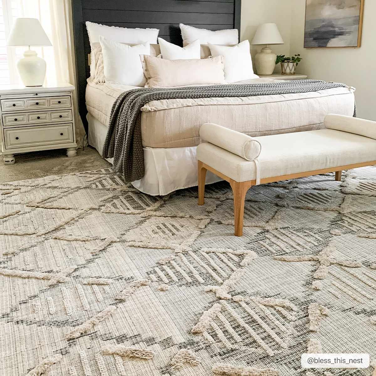 Rustic High-Low Area Rug - Cozy Home Décor Accent