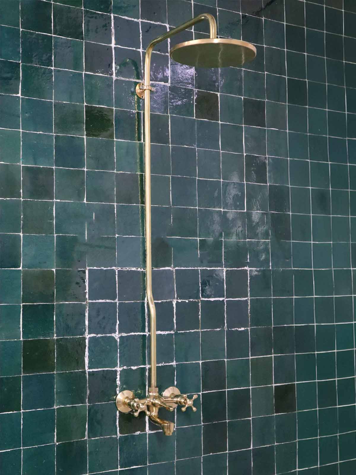 Unlacquered brass faucet